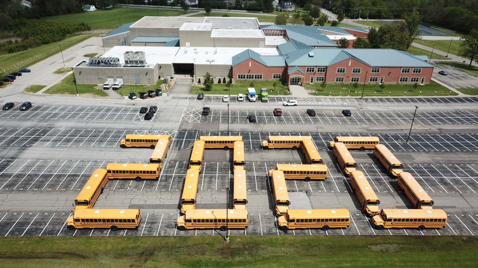This Is For You': School Bus Drivers Form '2020' In Touching ...