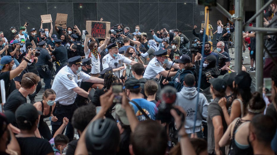 New York protests against police brutality over George Floyd's death