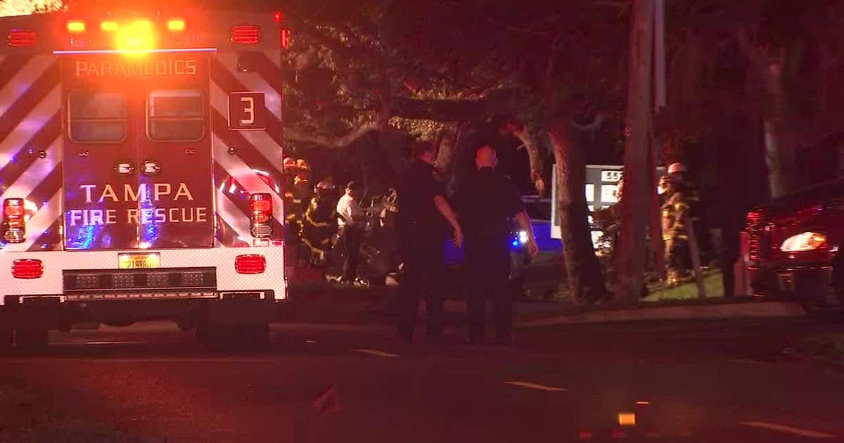 Four dead, two injured after crashing stolen car in Tampa | FOX 13 ...