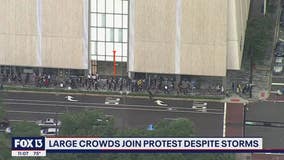 Large protests in downtown Tampa stay peaceful on Saturday