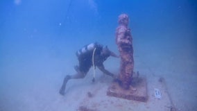 Disabled veterans dive to clean Pinellas County underwater war memorial