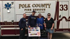 Signs remind Polk first responders that they are appreciated