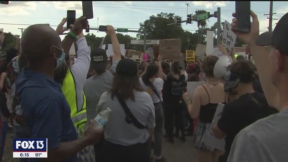 COVID-19 concerns amplified as large groups of protesters gather in Tampa