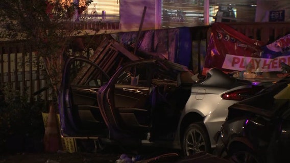 Several injured after after two cars crash into St. Pete patio, police say