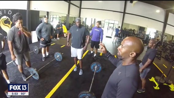 Bucs find ways to workout together