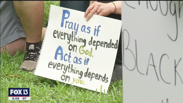 Tampa faith leaders pray for peace as protests turn violent across the country