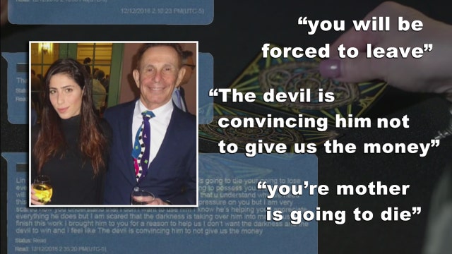 Woman accused of stealing husband's money was under 'control' of psychic, lawyer says