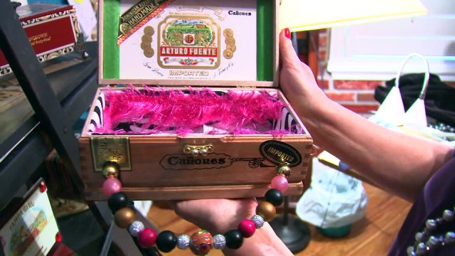 Tampa woman turns old cigar boxes into fashionable accessories