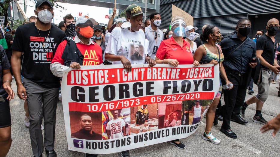 George Floyd's Family Joins March To Honor Him In Houston