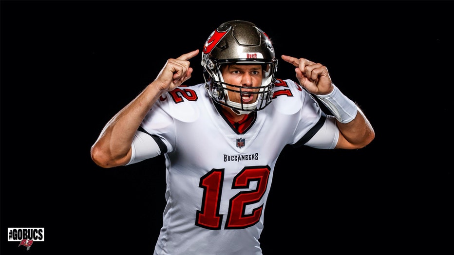 Tampa Bay Buccaneers release first photos of Tom Brady in full uniform