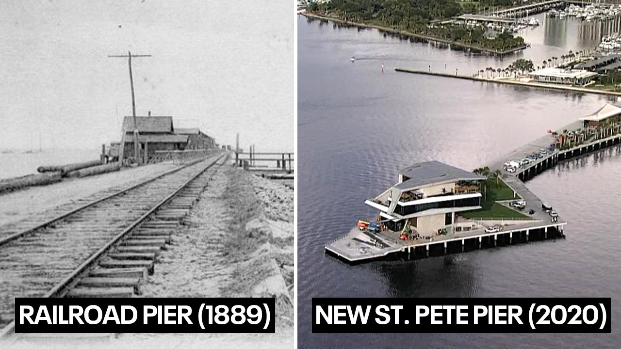 From the Railroad Era to the inverted pyramid St. Pete s piers