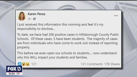 School staff infected others by coming to work sick this summer, Hillsborough officials confirm