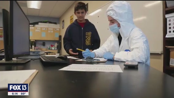 Sarasota Military Academy students participate in voluntary school contact tracing program