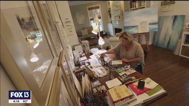 As a teacher, Tampa watercolor artist falls in love with art all over again