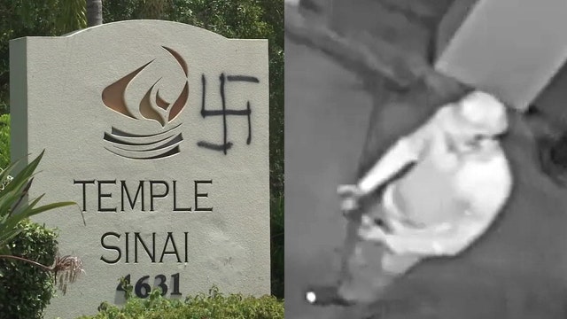 Investigators look to identify man seen painting swastikas on two Sarasota temples