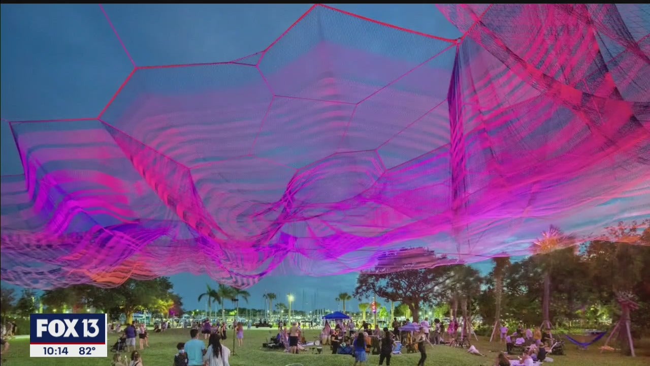 Artist behind St. Pete pier's 'Bending Arc' invites you to 'lie down in the  grass and look up