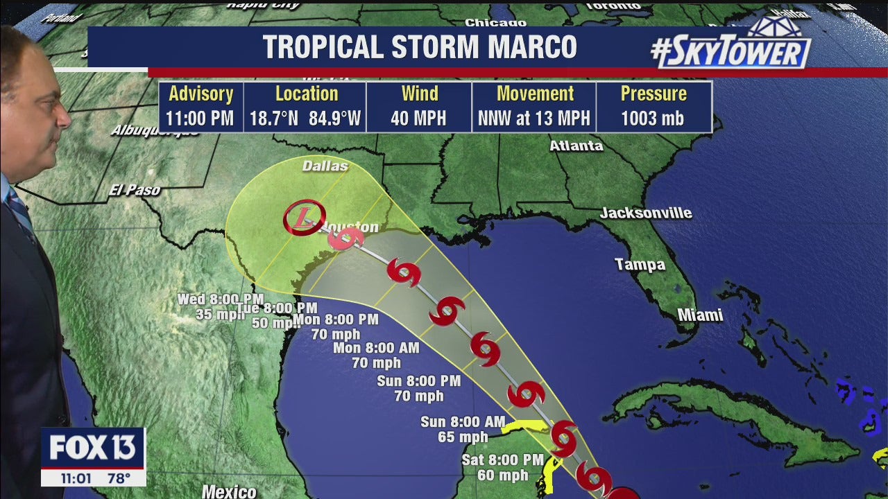 Tropical Storm Marco Forms In Northwest Caribbean Could Join Tropical Storm Laura In Gulf Of Mexico