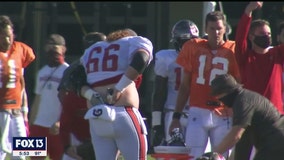 Center-QB relationship marked by quirks, powdered backsides