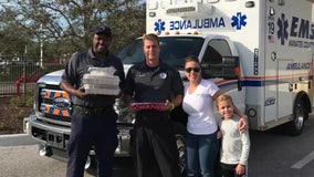 Couple helps Manatee County paramedics give back to community 