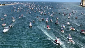 Trump supporters set sail in Clearwater in attempt to set world record