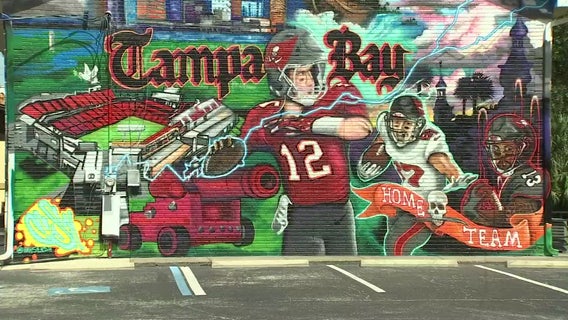 Massive mural welcomes Tom Brady to Tampa, promotes positivity in the community
