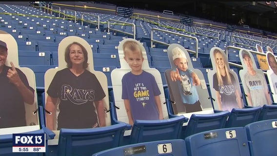 Cardboard cutouts bring Rays fandom to the stands of Tropicana Field