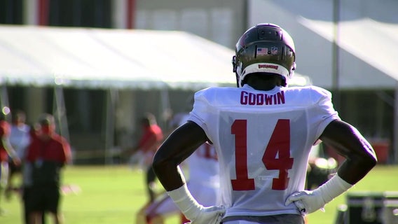 Buccaneer Chris Godwin, no longer Number 12, is a giving receiver