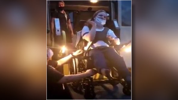 Student with cerebral palsy rejoices on return to school