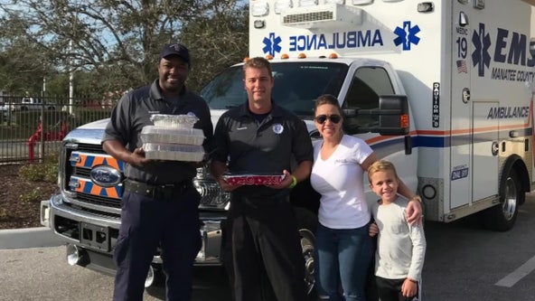 Couple helps Manatee County paramedics give back to community 
