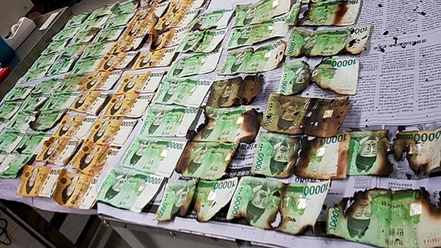 Money destroyed after South Koreans try to disinfect cash in microwave, washing machine