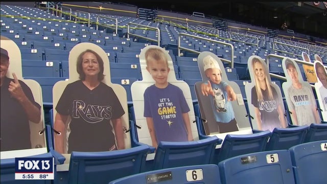 Cardboard cutouts bring Rays fandom to the stands of Tropicana Field
