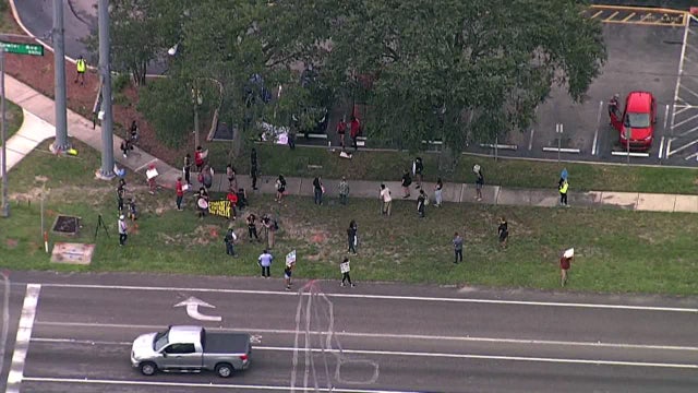 Police reform protest held in Tampa as thousands march on Washington