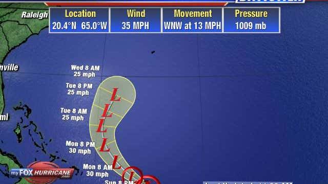 Josephine weakens, Kyle no longer a tropical storm