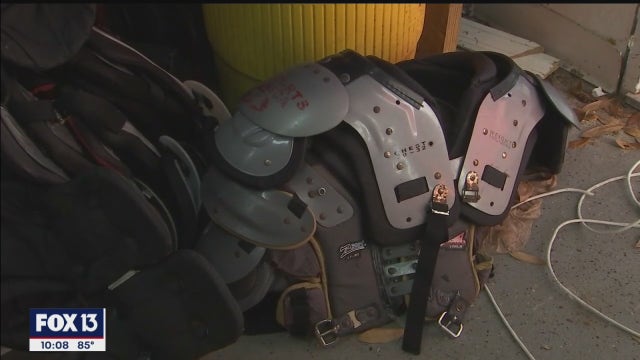 Tampa youth football team scrambles to replace $2,500 in stolen gear
