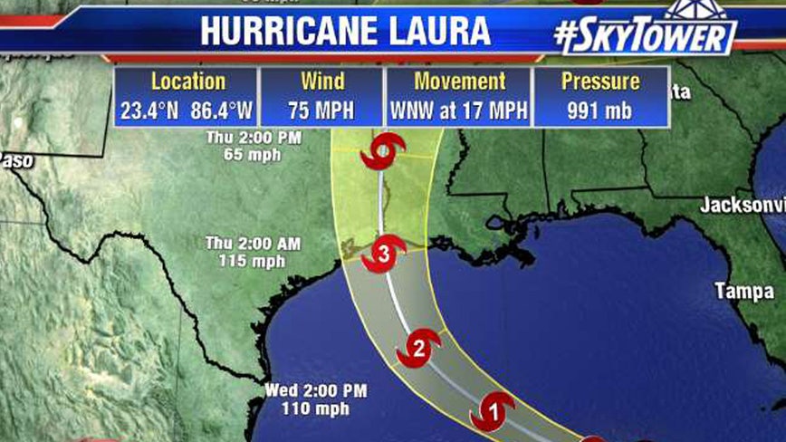 Hurricane Laura forms; projected to strengthen before Gulf Coast landfall