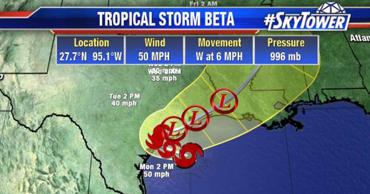 Tropical Storm Beta slowly moving toward Texas coast; no impact to ...