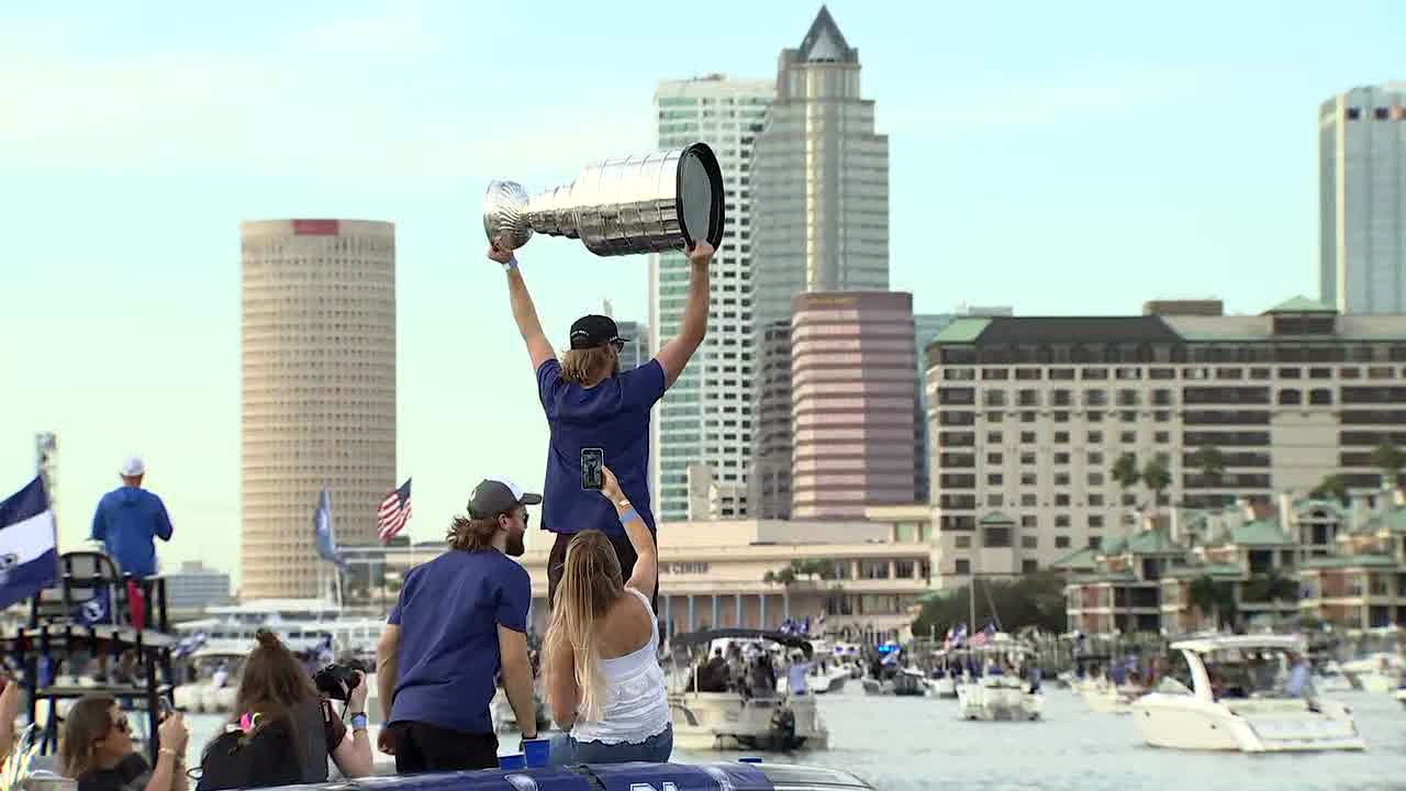 Lightning boat parade: Stanley Cup celebration hits the water