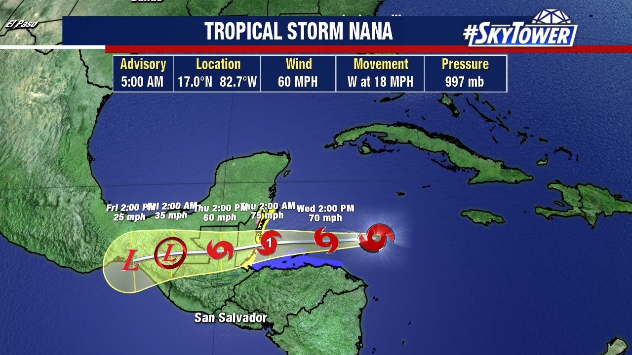 Ts Nana Expected To Become Hurricane As Ts Omar Moves Away From U S