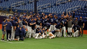 Renfroe slam helps Rays sweep Blue Jays in 1st round