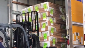 Pallets of mail ballots on their way to Hillsborough County voters