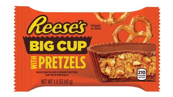 Reese's to sell 'salty' peanut butter cups with pretzels