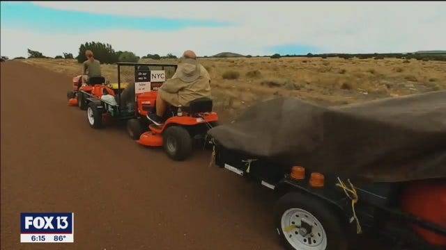 After two months of racing across America on lawnmowers, ‘Great Grass Race’ ends in Tampa