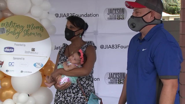 Former Buccaneer Vincent Jackson hosts annual baby shower for military moms  