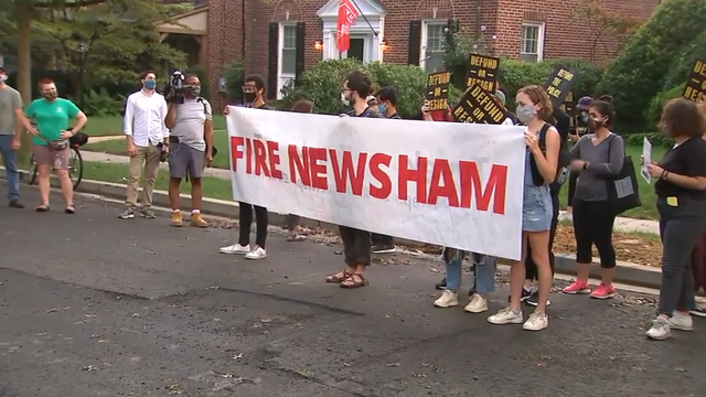 Protesters gather outside DC mayor's home after officer shot, killed 18-year-old Deon Kay