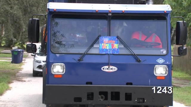 Garbage truck driver organizes birthday that Tampa boy will never forget