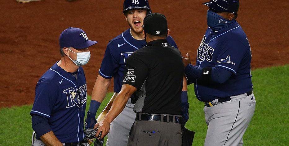 Benches empty after Aroldis Chapman's brushback pitch as Yankees