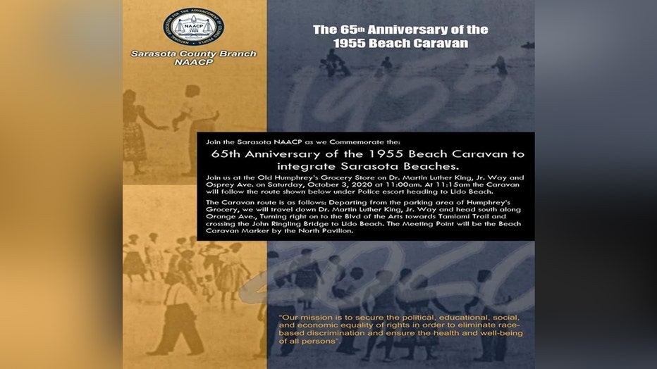Invitation to commemorate Sarasota beach integration