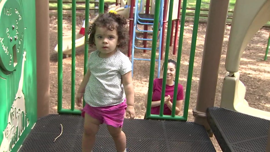 Toddler at playground