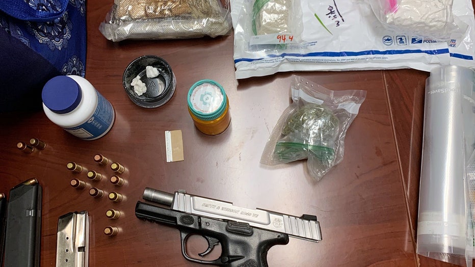 Drugs and weapons allegedly seized in a Highlands County bust (HCSO photo)