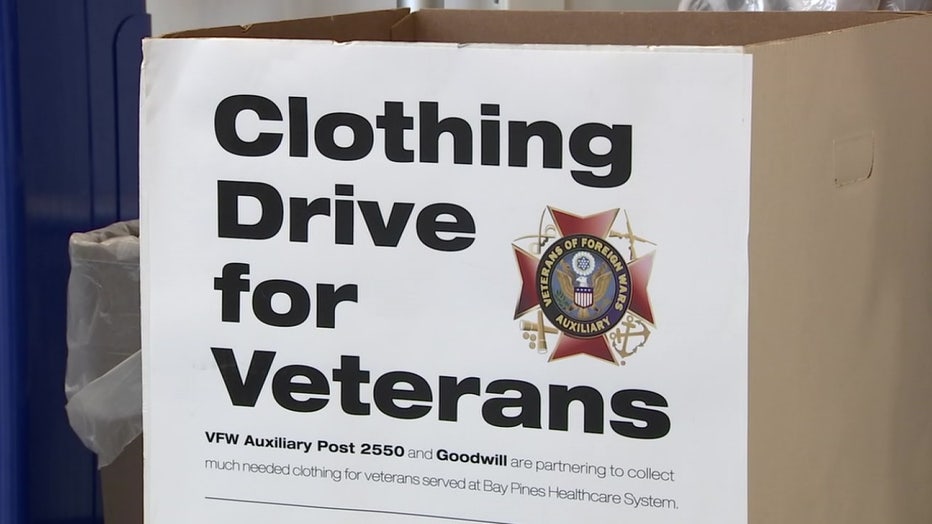 pinellas county florida vfw veteran clothing drive
